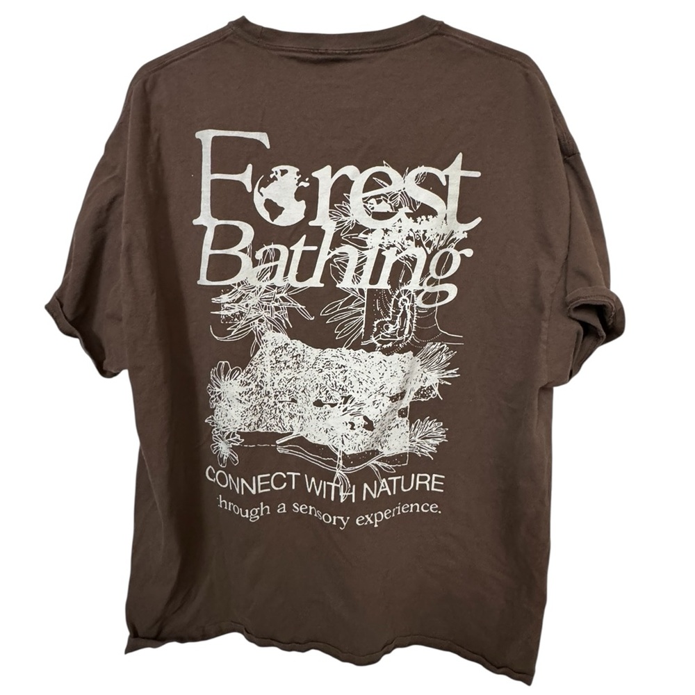 High End Dravus Brown Forest Bathing Connect With Nature T-Shirt Men’s XXL